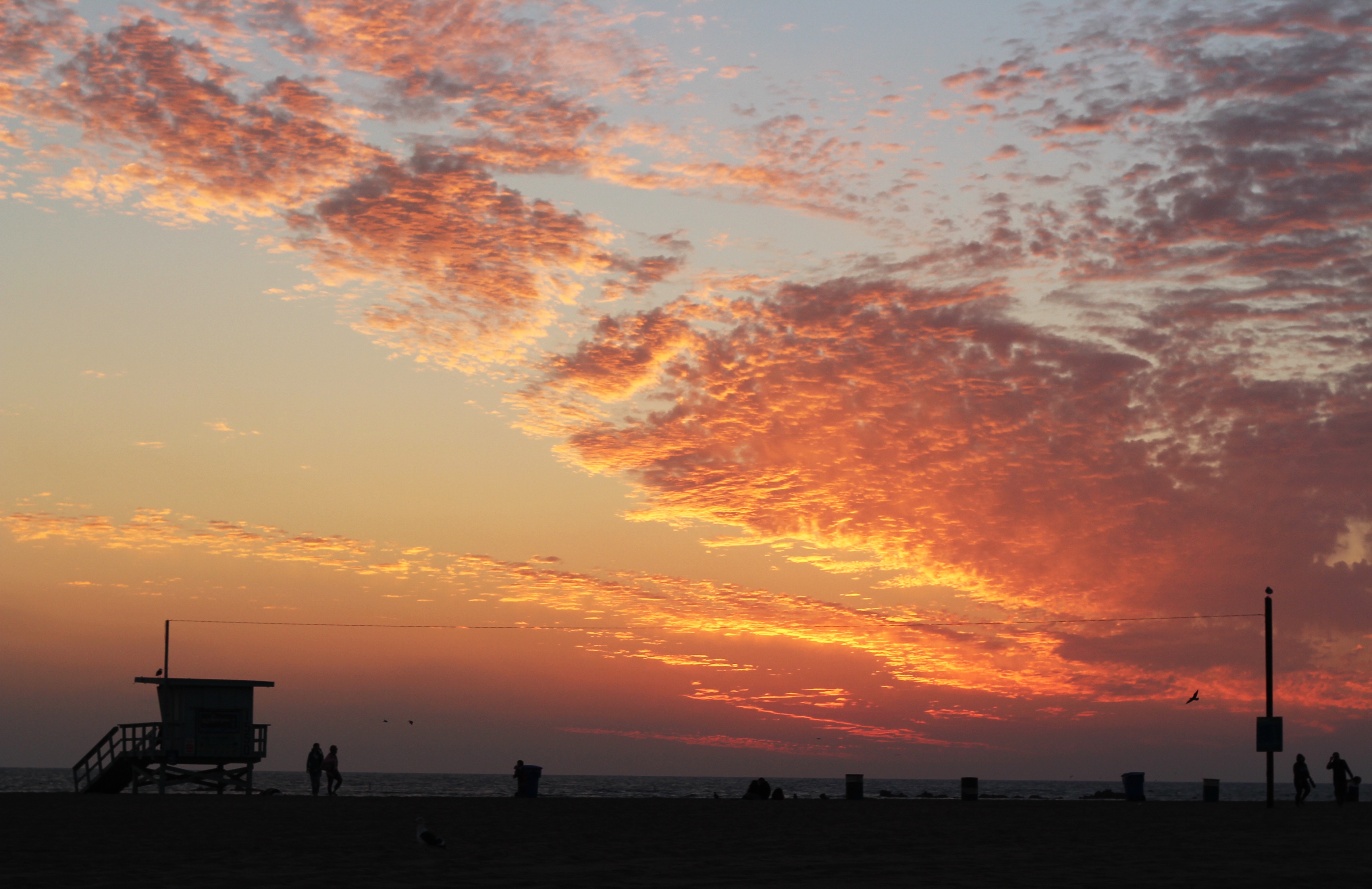 Sunset @ Santa Monica Beach, LA (Oct 2013)